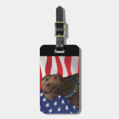 米国チョコレート実験室 ラゲッジタグ (正面縦)