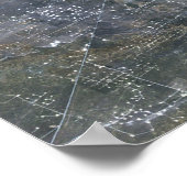 米国テキサス州のCenter-pivot灌漑フィールド ポスター (角)