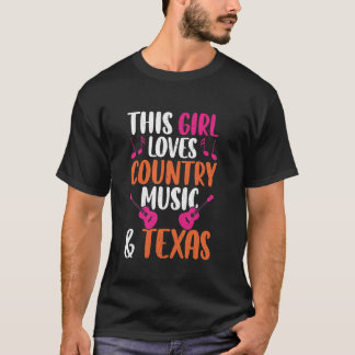 米国テキサス州ロックアンドロールロックバンドギターカントリーM Tシャツ