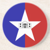 米国テキサス州州サンアントニオ州旗を掲げるコースター コースター (正面)