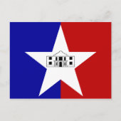 米国テキサス州州サンアントニオ市旗はがき ポストカード (正面)