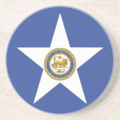 米国テキサス州州ヒューストン州旗を持つコースター コースター (正面)