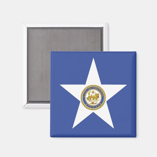 米国テキサス州州ヒューストン州旗を持つ磁石 マグネット (正面/裏面)