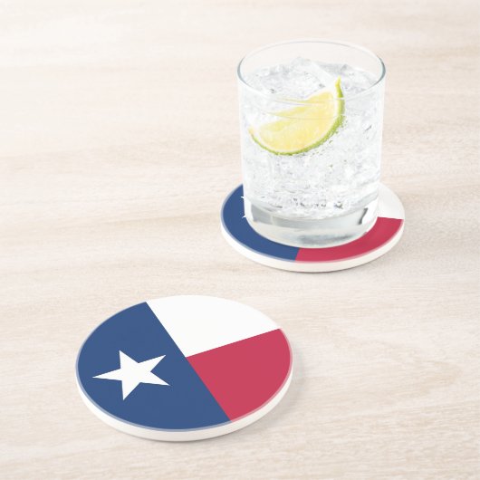 米国テキサス州州旗を持つコースター コースター (側面)