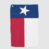 米国テキサス州州旗を持つゴルフタオル ゴルフタオル (正面)