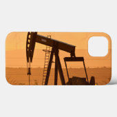 米国テキサス州西部でのポンプジャックによる石油採掘 Case-Mate iPhoneケース (裏面 (横))