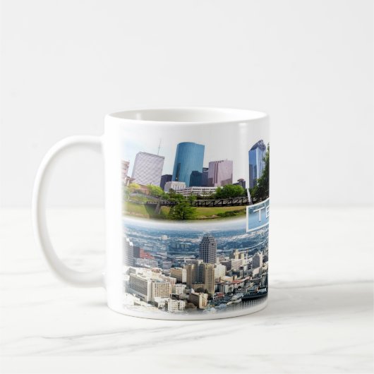 米国テキサス州 – ダウンタウンヒューストン – ダウンタウンダラス – コーヒーマグカップ (左)