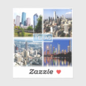 米国テキサス州 – ダウンタウンヒューストン – ダウンタウンダラス –  シール (シート)