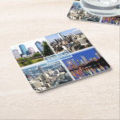 米国テキサス州 – ダウンタウンヒューストン – ダウンタウンダラス –  スクエアペーパーコースター (アングル)