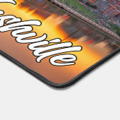 米国テネシー州ナッシュビルに沈む夕日 デスクマット (コーナー)