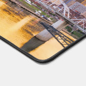 米国テネシー州ナッシュビルに沈む夕日 デスクマット (コーナー)