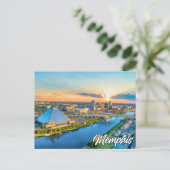 米国テネシー州メンフィスからの挨拶 ポストカード (スタンド正面)