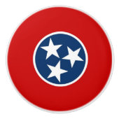 米国テネシー州旗とセラミックノブの引っ張り セラミックノブ (正面)