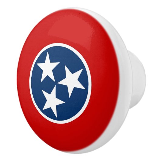 米国テネシー州旗とセラミックノブの引っ張り セラミックノブ (右)