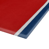 米国テネシー州旗を持つガラス製板 カッティングボード (角)