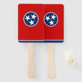 米国テネシー州旗を持つハンドファンのセット ハンドファン (正面&裏面)