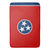 米国テネシー州旗を持つ大浴場 バスマット (正面縦)