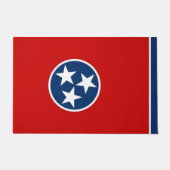 米国テネシー州旗を持つ州 ドアマット (正面)