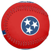 米国テネシー州旗を持つ愛国的ソフトボール ソフトボール (正面左)