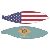 米国デラウェア州旗を持つフルサイズバスケットボール バスケットボール (パネル)