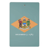 米国デラウェア州旗を持つミニクリップボード ミニクリップボード (裏面)