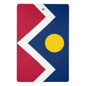 米国デンバー州旗を持つミニクリップボード ミニクリップボード (裏面)