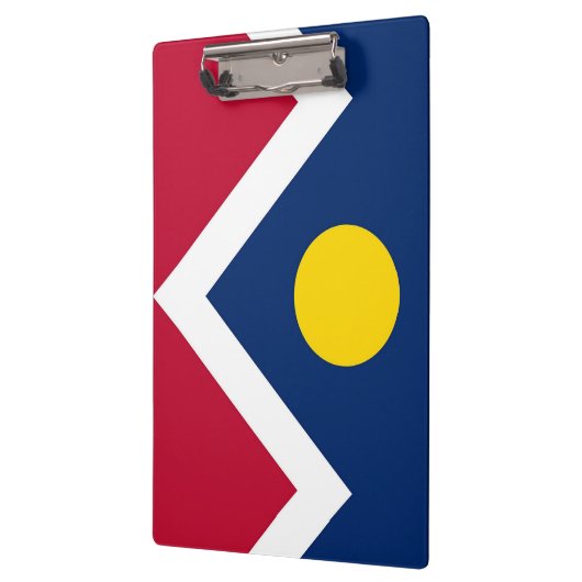米国デンバー州旗を持つ愛国的なクリップボード クリップボード (左)