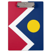 米国デンバー州旗を持つ愛国的なクリップボード クリップボード (正面)