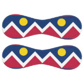 米国デンバー州旗を持つ愛国的なソフトボール ソフトボール (パネル)