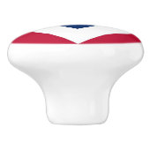 米国デンバー市の旗とセラミックノブの引っ張り セラミックノブ (側面)