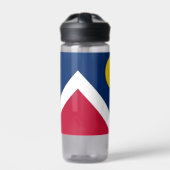 米国デンバー市旗を持つウォーターボトル ウォーターボトル (正面)