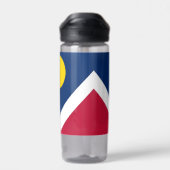 米国デンバー市旗を持つウォーターボトル ウォーターボトル (背面)