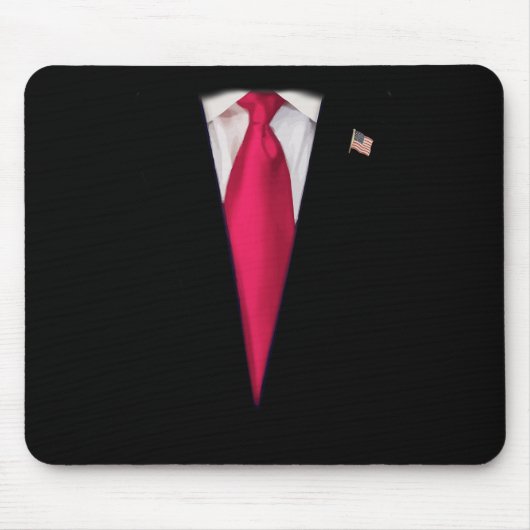 米国トランプ大統領スーツ簡単ハロウィーンの衣装 マウスパッド (正面)
