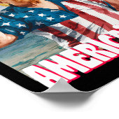 米国トランプ湾メキシおもしろいコ湾 ポスター (角)