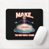 米国トランプ湾メキシおもしろいコ湾 マウスパッド (マウス)