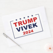 米国トランプVivek 2024 長方形シール (封筒)