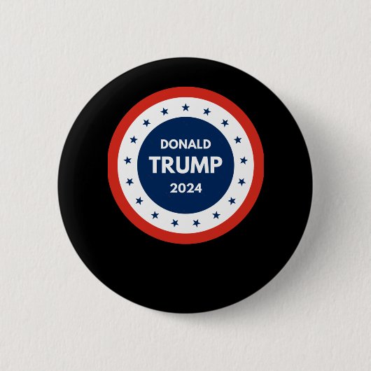 米国ドナルドトランプ2024 缶バッジ (正面)