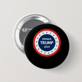米国ドナルドトランプ2024 缶バッジ (正面&裏面)