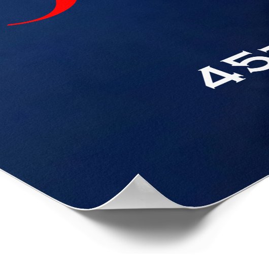 米国ドナルド・トランプの第45および第47代大統領 ポスター (角)