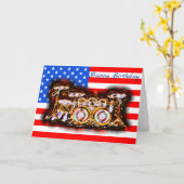 米国ドラムキット カード (黄色い花)