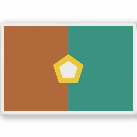 米国ニニルキク州旗 シール (正面)