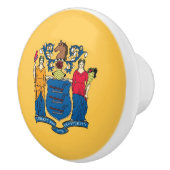 米国ニュージャージー州旗とセラミックノブの引っ張り セラミックノブ (右)