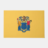 米国ニュージャージー州旗を持つドアマット州 ドアマット (正面)