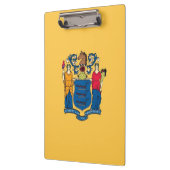 米国ニュージャージー州旗を持つ愛国的なクリップボード クリップボード (左)