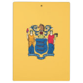 米国ニュージャージー州旗を持つ愛国的なクリップボード クリップボード (裏面)