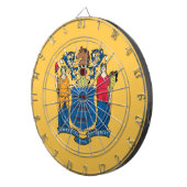 米国ニュージャージー州旗を掲げたダーツボード ダーツボード (正面右)