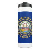 米国ニューハンプシャー州旗を持つサーマルタンブラー タンブラー (正面)