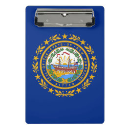 米国ニューハンプシャー州旗を持つミニクリップボード ミニクリップボード