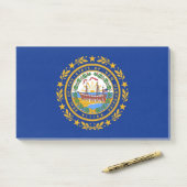 米国ニューハンプシャー州旗を持つ備考 ポストイット (デスク)