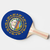 米国ニューハンプシャー州旗卓球ラケット 卓球ラケット (横)